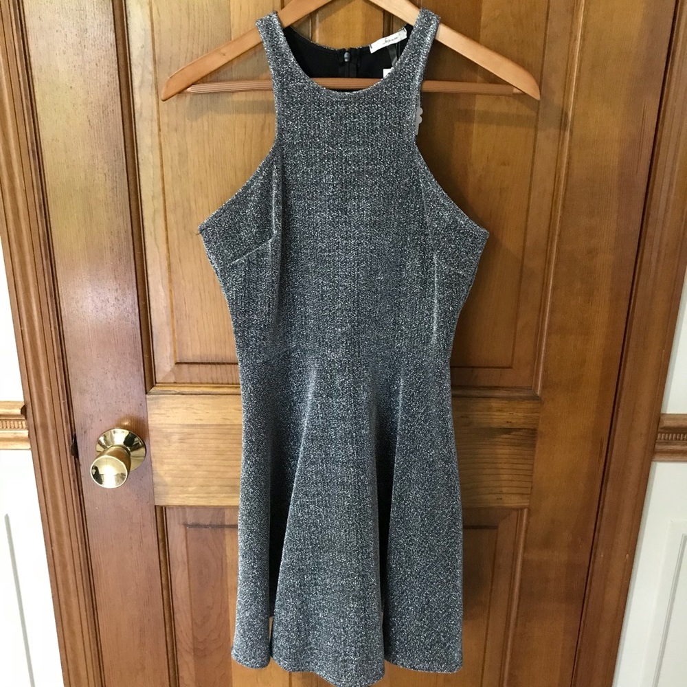 Metallic sleeveless dress